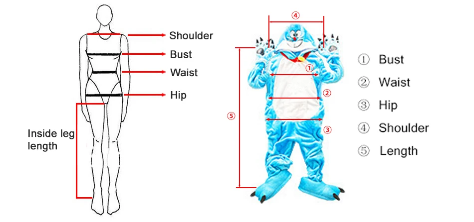 pajamas size