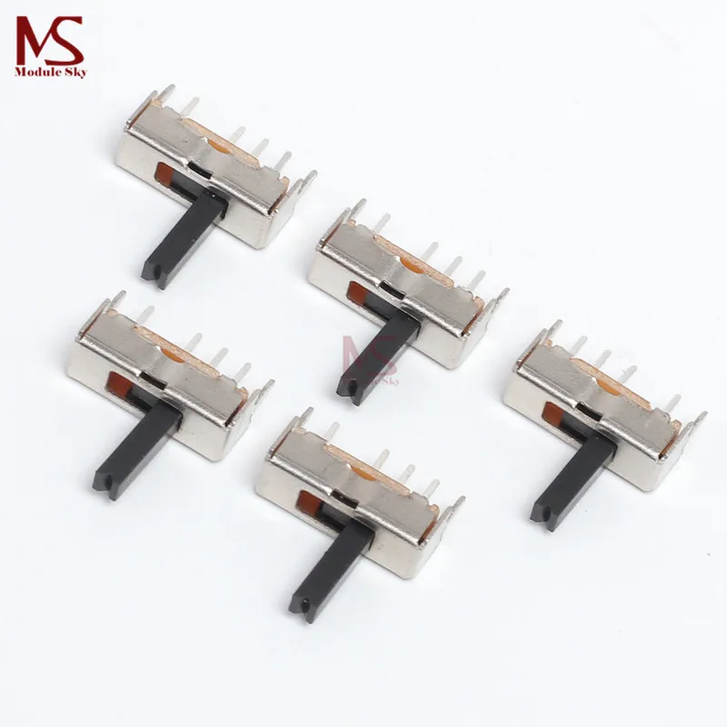 

10PCS SS13D07 Slide Switch 1P3T 4Pin W/ Handle 6mm 3 position for DIY Electronic