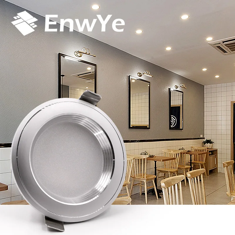 

EnwYe 9W Warm white / Cold white LED Downlight Ceiling AC 220V 230V 240V LED Down light