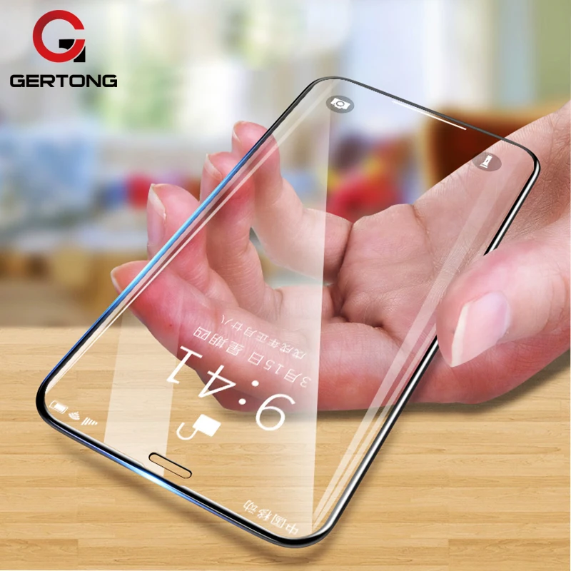 6D закаленное стекло для защиты экрана iPhone 8 7 6 6S Plus X Ten 10 полное покрытие защитная