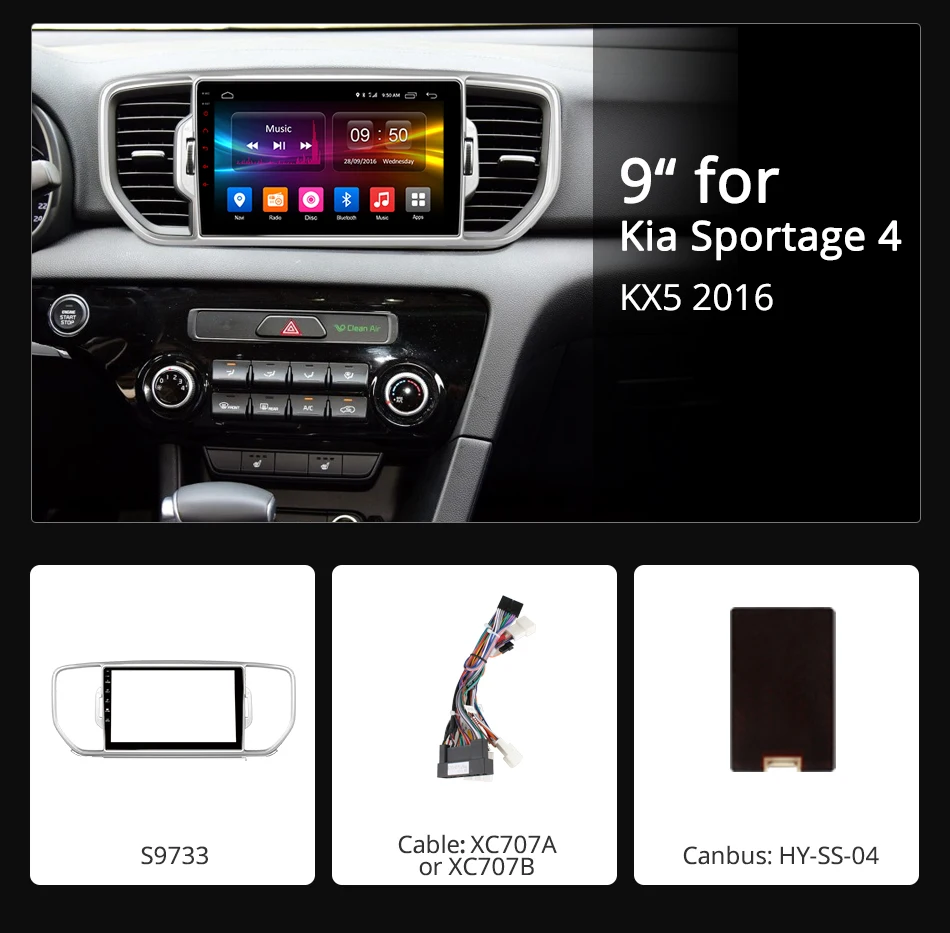 Flash Deal 9" IPS Android 9.0 Octa Core 4G+32GB Car DVD Player For Kia KX5 2016 2017 Sportage 4 GPS Navi Radio Stereo TPMS DAB+ DSP CarPlay 3 Flash Deal 9" IPS Android 9.0 Octa Core 4G+32GB Car DVD Player For Kia KX5 2016 2017 Sportage 4 GPS Navi Radio Stereo TPMS DAB+ DSP CarPlay 3
