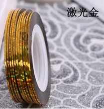  color/roller Glitter Nail Tape Line Multi-color Striping Adhesive Liner Stickers for Nail Art Decoration Manicure DIY Tips 