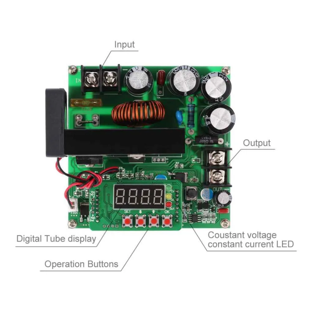 900 Вт DC-DC цифровой Повышающий Модуль светодиодный дисплей регулируемый Повышающий Модуль повышающий преобразователь регулируемый Повышающий Модуль