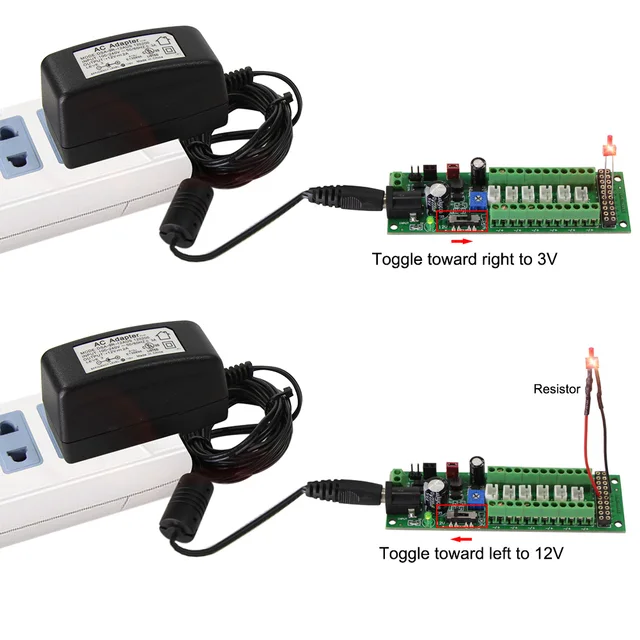 1 Unit Power Distribution Board Self-adapt Power Distributor+Accessories LED Light Hub PCB012