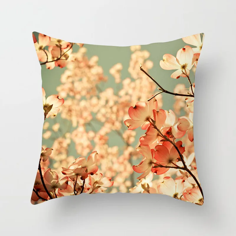 

Fuwatacchi Home Decoration Accessories Cushion Cover Forest Dusk Elephant Flower Pillow Case Wedding Decoration Pillows Cover