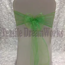 Новые продукты в Августе-Зеленое яблоко Органзы Створки Для Свадьбы Event& Украшение Партии