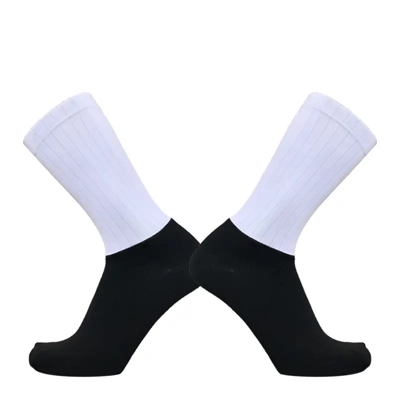 Anti Slip Silicone Summer Aero Socks Whiteline Cycling Socks Men Bicycle Sport Running Bike Socks Calcetines Ciclismo - Image 7