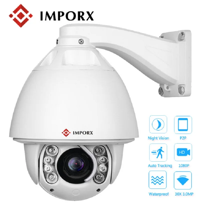 

Auto tracking PTZ camera 1080P 2mp ir speed outdoor dome 20x optical zoom ptz ip ip zoom pan tilt camera