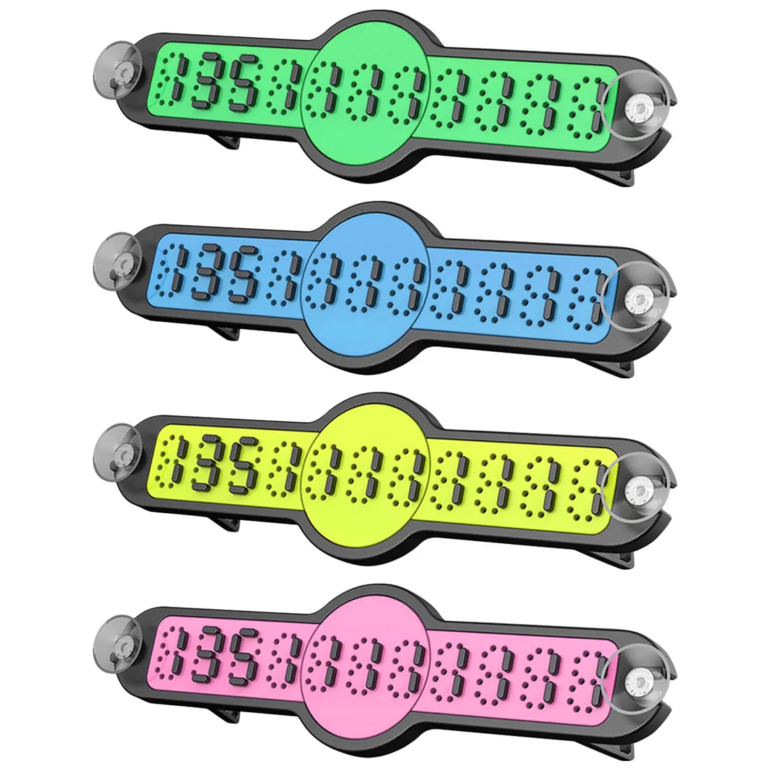 

Dewtreetali Car Temporary Parking Card Creative Mobile Phone Number Card Personality Car Transfer Card Night Light car sticker