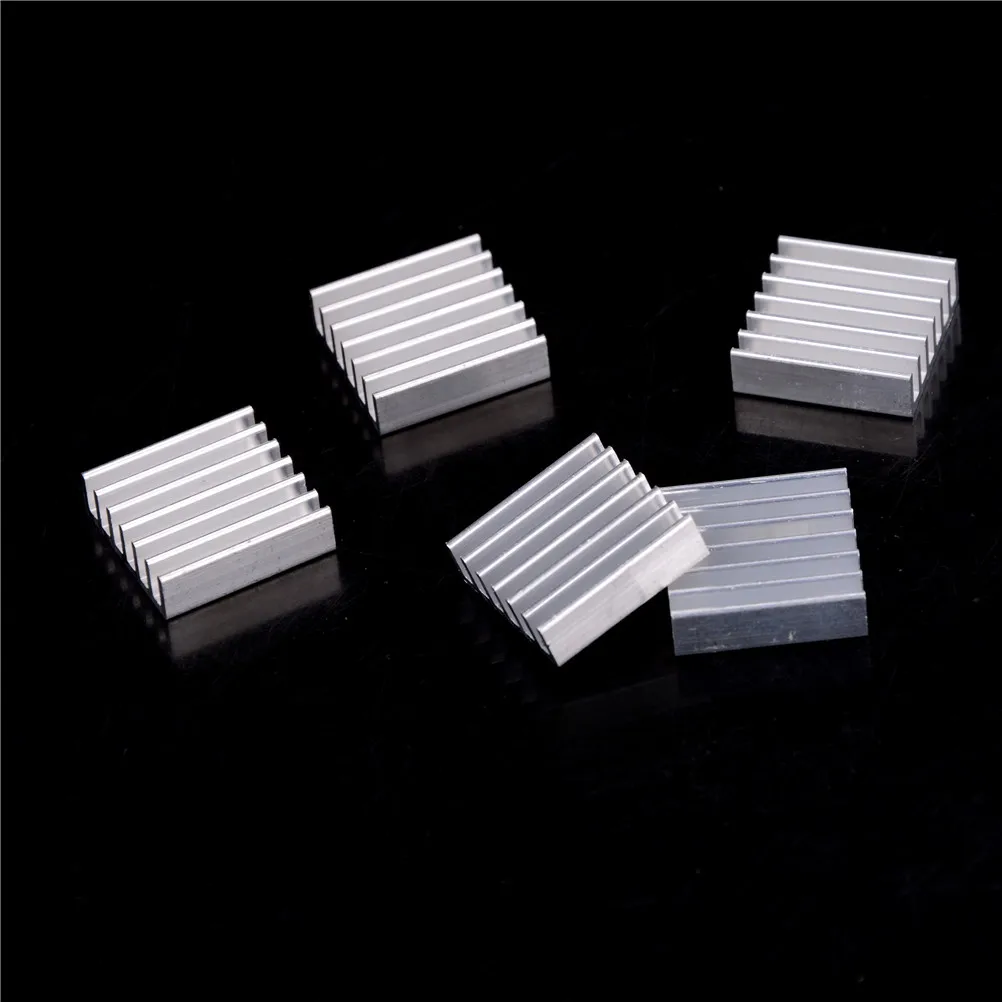 5pcs 20*20*6mm Adhesive Raspberry Heatsink Cooler Pure Aluminum Heat Sink Set Kit Radiator for Cooling Raspberry|LED Bulbs & Tubes| - AliExpress