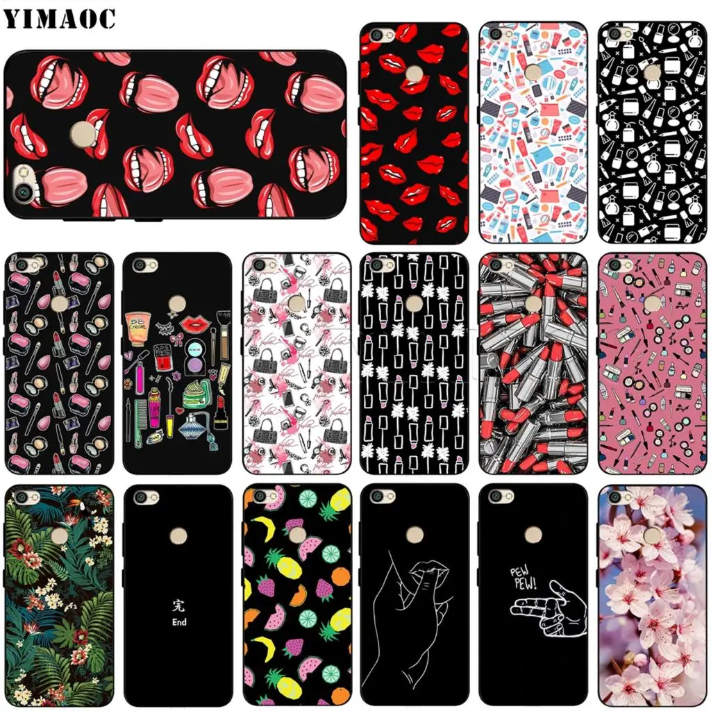 

YIMAOC Makeup Cosmetic Lipstick Case for Xiaomi Redmi mi Note MAX 3 6a 7 6 8 9 go se mi6 mi8 a1 a2 Lite for pocophone f1
