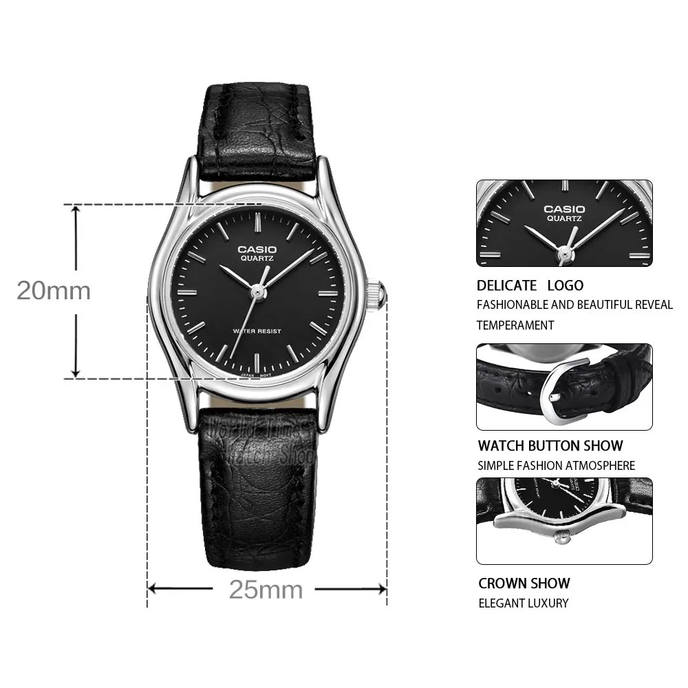 Casio watch women's watch pointer simple female watch LTP-1094E-1A