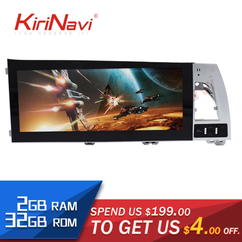 

KiriNavi 10.25" Touch Display Android 7.1 For Audi A6 A6L Car Radio MP5 Audio GPS Navigation Monitor Multimedia Play