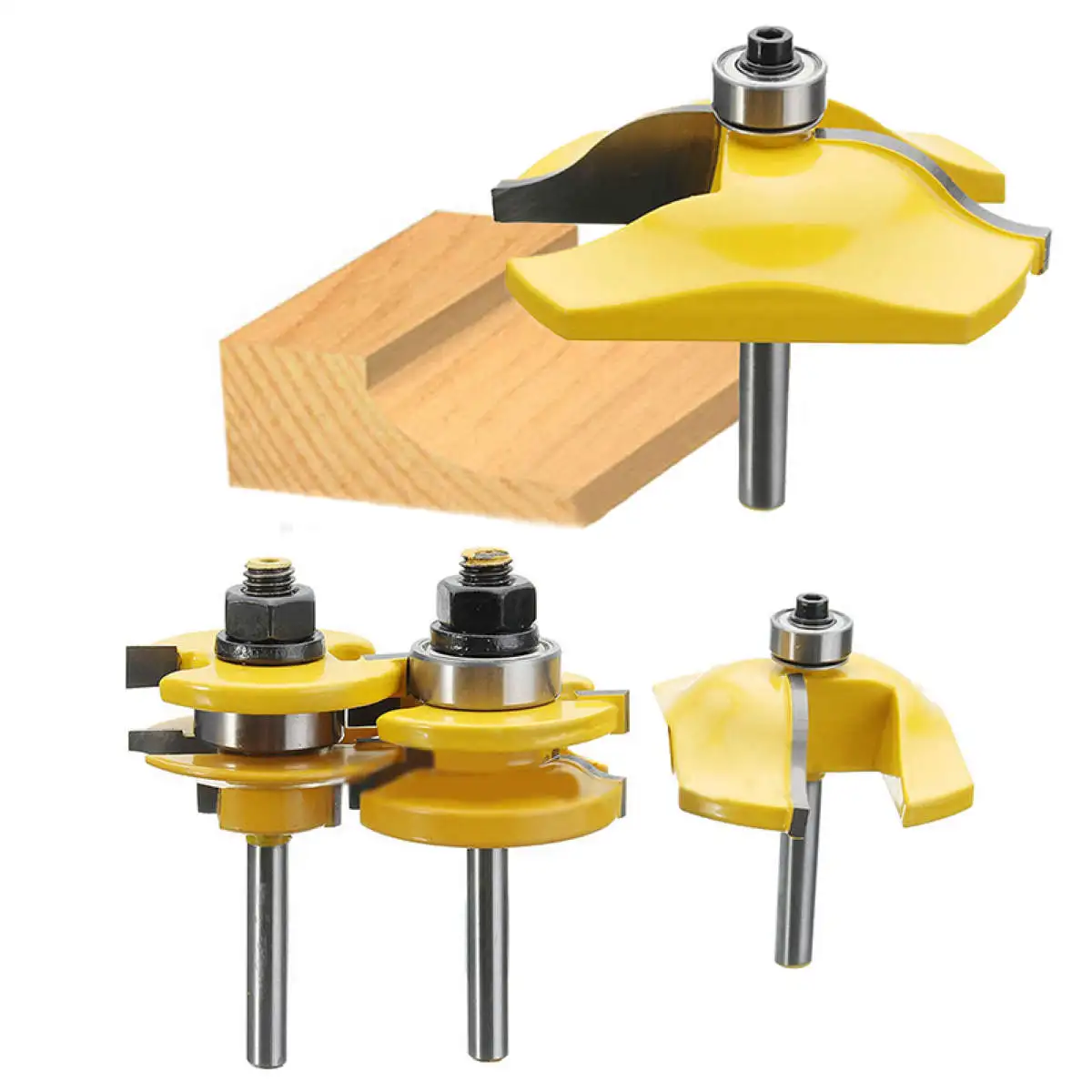

Mayitr Shank Ogee Rail & Stile Raised Blade Panel Cabinet Door Router Bit Rail Shaker Wood Chisel Cutter Cutting Tool