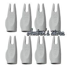 50 шт. 11/32 стрела Nock белый для OD9mm деревянные и бамбуковые стрелы традиционный лук открытый стрельба из лука