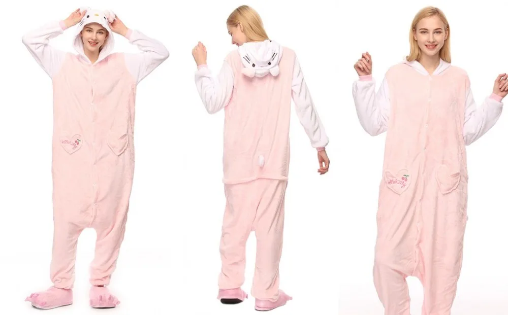 Унисекс пижамы с животными для взрослых Onesie Fire Dragon Bear ободок с ушками кошки, тигра коровы фланелевые Мультяшные милые теплые зимние пижамы для косплея