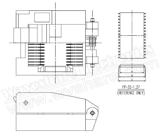 IC51-0282-334-1 SOP28 SO28 SOIC28 Yamaichi IC Test & Burn-in Socket Programmer Adapter 10.3mm Width 1.27mm Pitch