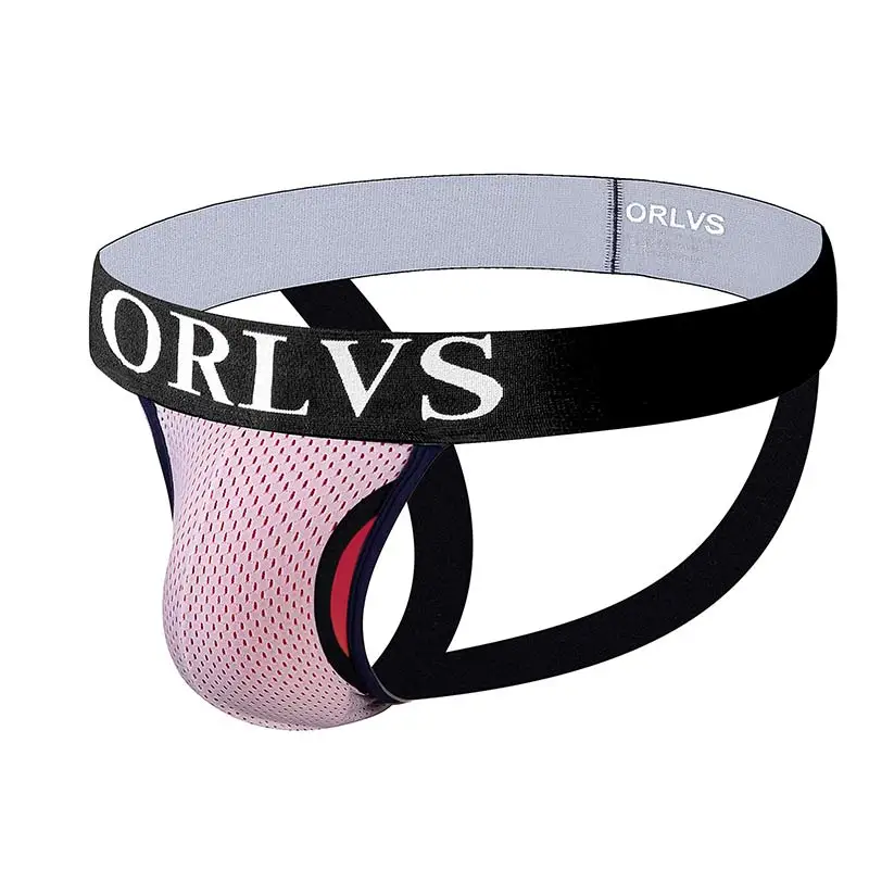 Сексуальное мужское нижнее белье ORLVS jockstrap стринги мужские танга Jocks трусы сетка