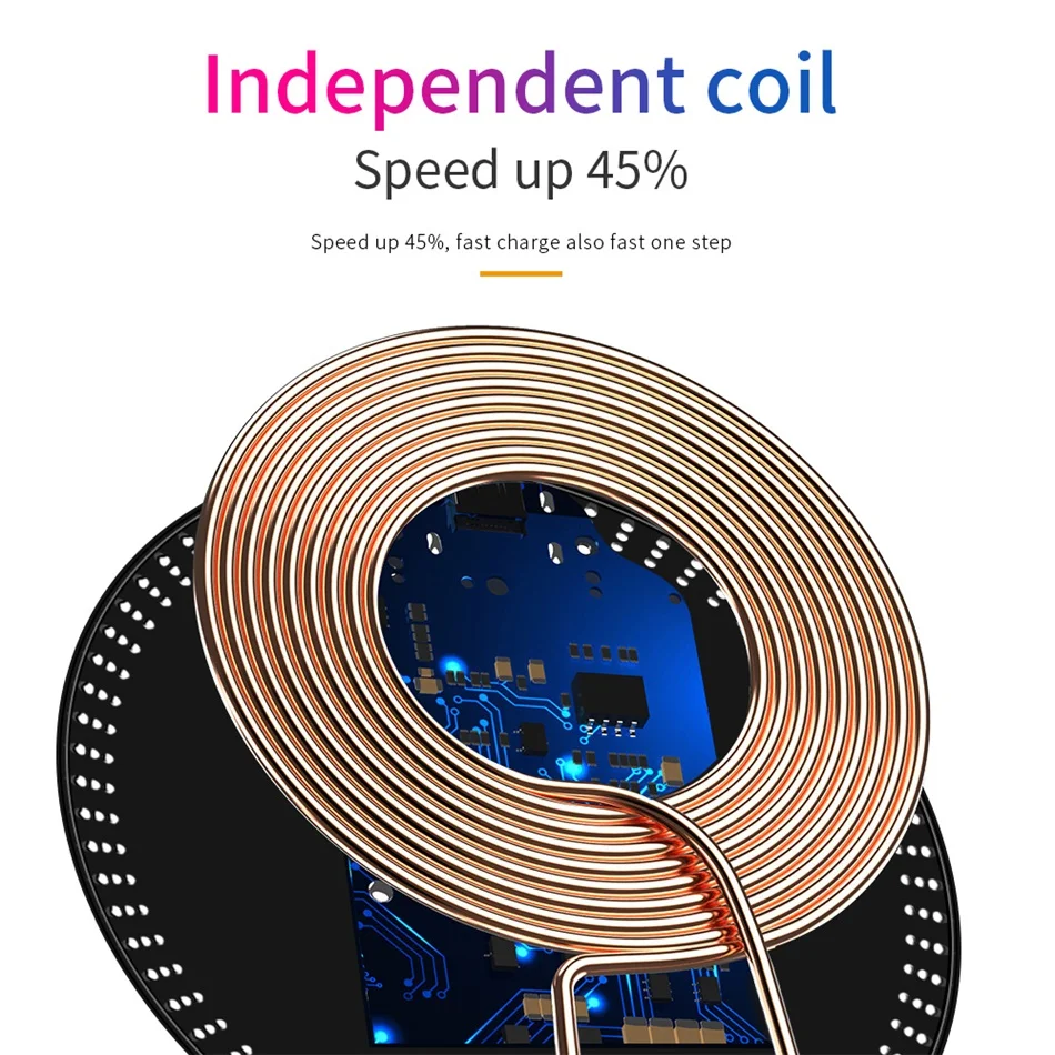 Быстрое зарядное устройство Musubo QI для iPhone XS MAX XR X, беспроводное зарядное устройство 45% для samsung Galaxy S9 S8 Plus Xiaomi