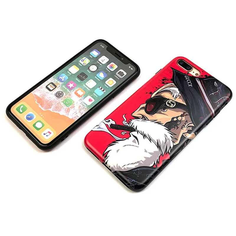 Матовый мультяшный чехол для телефона для iPhone XS чехол для MAX XR Dragon Ball Master Roshi Goku мягкий чехол для iPhone XS XR 7 8 6S Plus