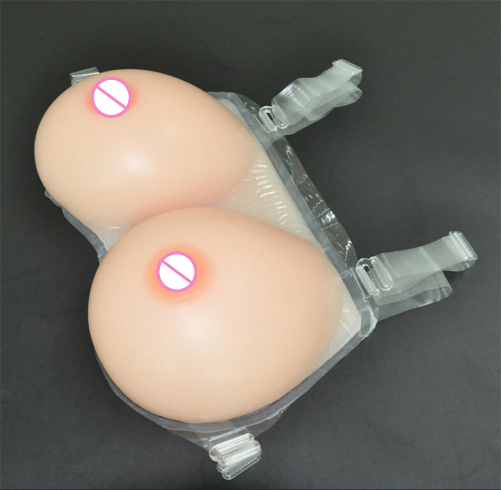 

1200g E Cup Silicone Breast Forms Artificial Tits For Transvestite Fake Boobs for Breast Silicone With Strapon for Transgender