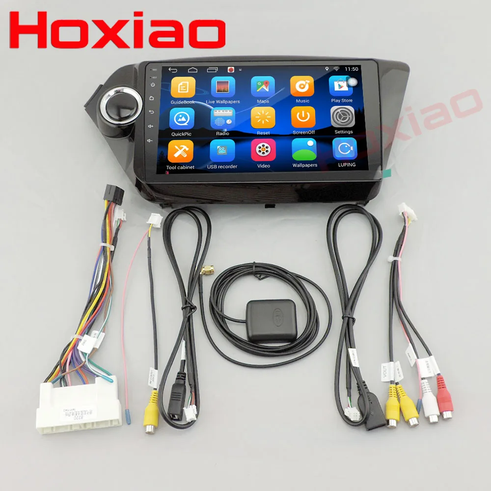 Clearance 2+32 android car dvd player GPS navigation 2 din car stereo 9 inch 1024*600 for Kia k2 RIO 2010 2011 2012 2013 2014 2015 2016 5