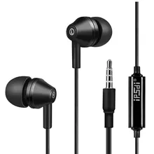 Free Shipping Ipsdi Earphones Wired Stereo In Ear with MIC Super Bass Headset 3.5mm AUX Earbuds For iPhone Xiaomi Earbuds Black