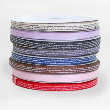 

English Polyester Fiber Silk Ribbon Bouquet Packing Coloured Ribbon DIY Manual Collocation Florist Flower Gift Packaging 90M