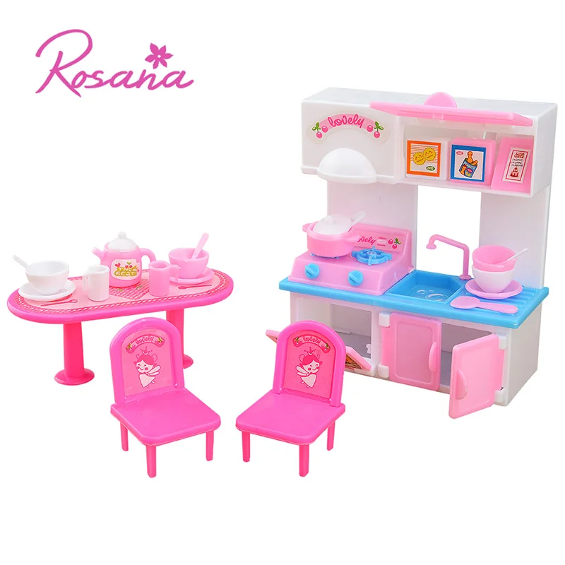 20 Pcs Kitchen  Set  for Barbie  Doll House  Furniture Dinner 