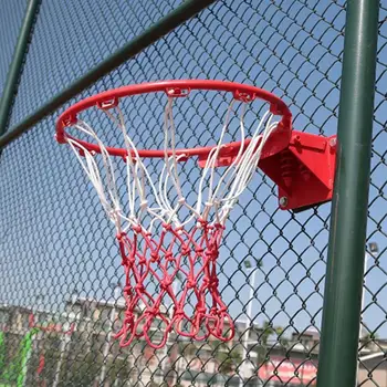 

Indoor Heavy Duty Basketball Net Replacement Wear-resistant Nylon Basketball Net Durable Rugged Fits Standard Rims