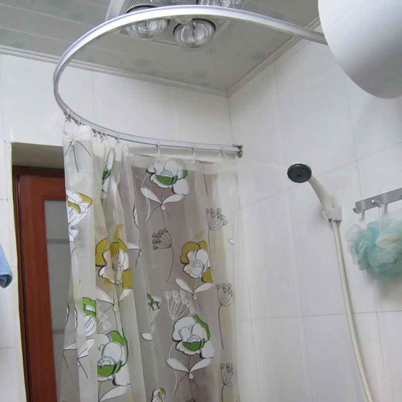 De tipo U de grado circular de la cortina de ducha puede ser modificado para requisitos en forma de L cuadrado forma U ducha pista de la cortina