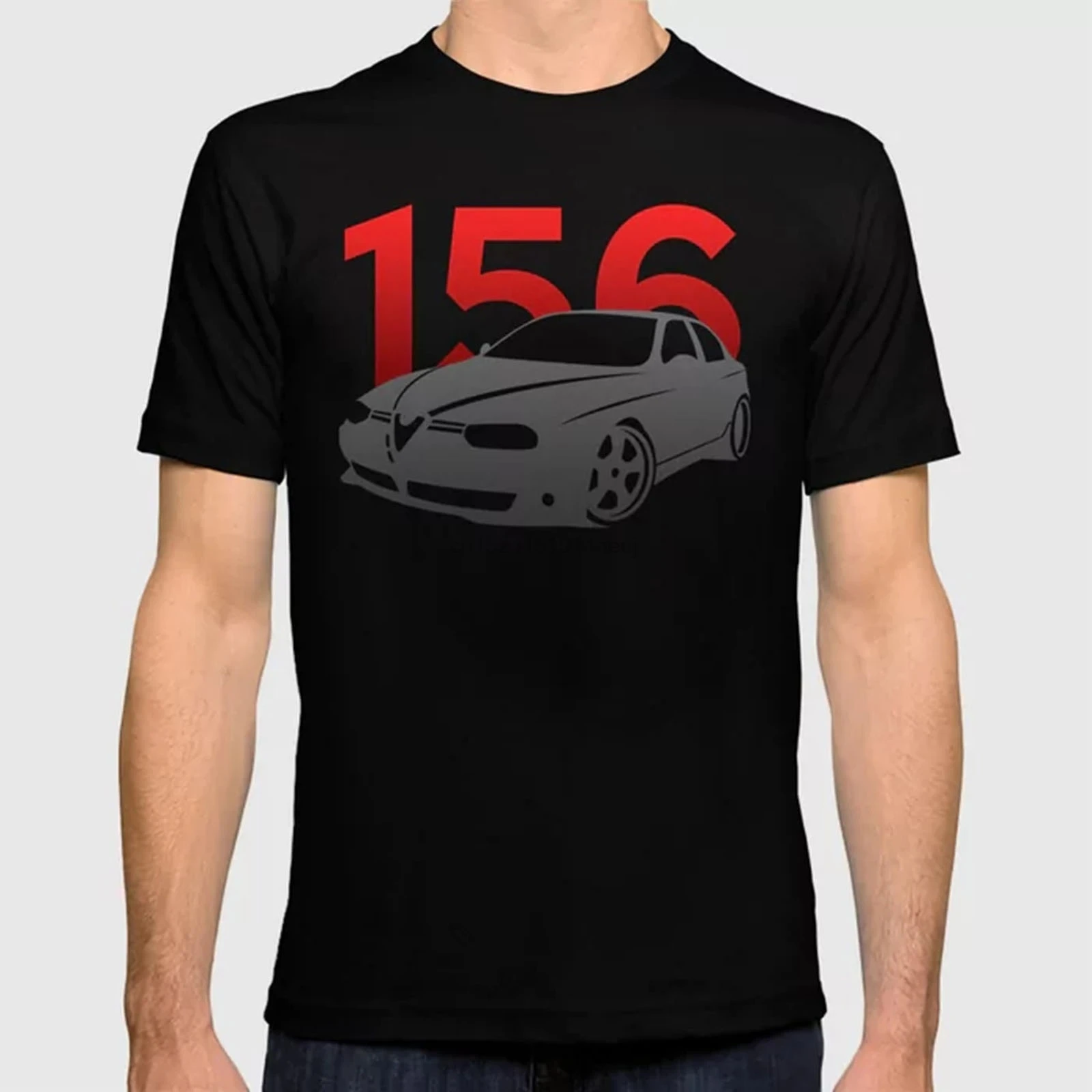 

Alfa Romeo 156 Men's Tee Black Short Sleeve T-Shirt Size S-3xl(1)