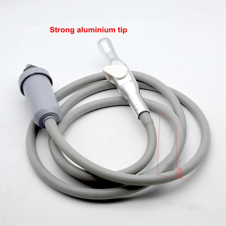 Стоматологическая силиконовая трубка слюнявчик сильный/слабый всасывающий шланг 10*6 мм и(сильный/слабый) алюминиевый наконечник+ стоматологический фильтр