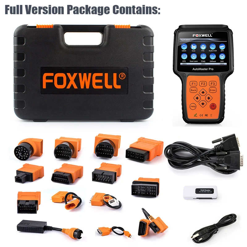 FOXWELL NT644 PRO OBD2 Профессиональный диагностический инструмент полная система Подушка безопасности ABS EPB Сброс DPF регенерация автомобиля OBD Автомобильный сканер