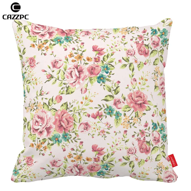 

Pink Vintage Flower Rose Shivering Print Car Decorative Throw Pillowcase Pillow cases Cushion Covers Sofa Chair Home Decor