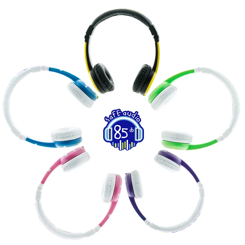 BuddyPhones ONANOFF MOOMIN Headphones Kids Safe Volume Limiting Wired Headsets Cartoon Cute Children Earphones With Microphone