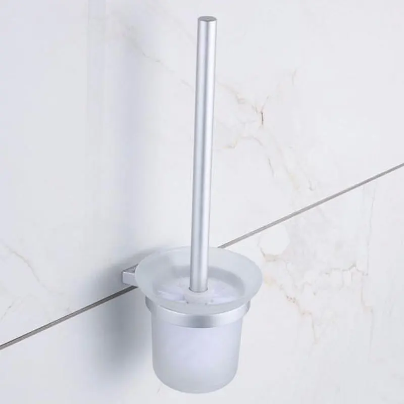 Wall Mounted Aluminum Toilet Bowl Brush Holders Bathroom Accessories 808716bathroom accessories