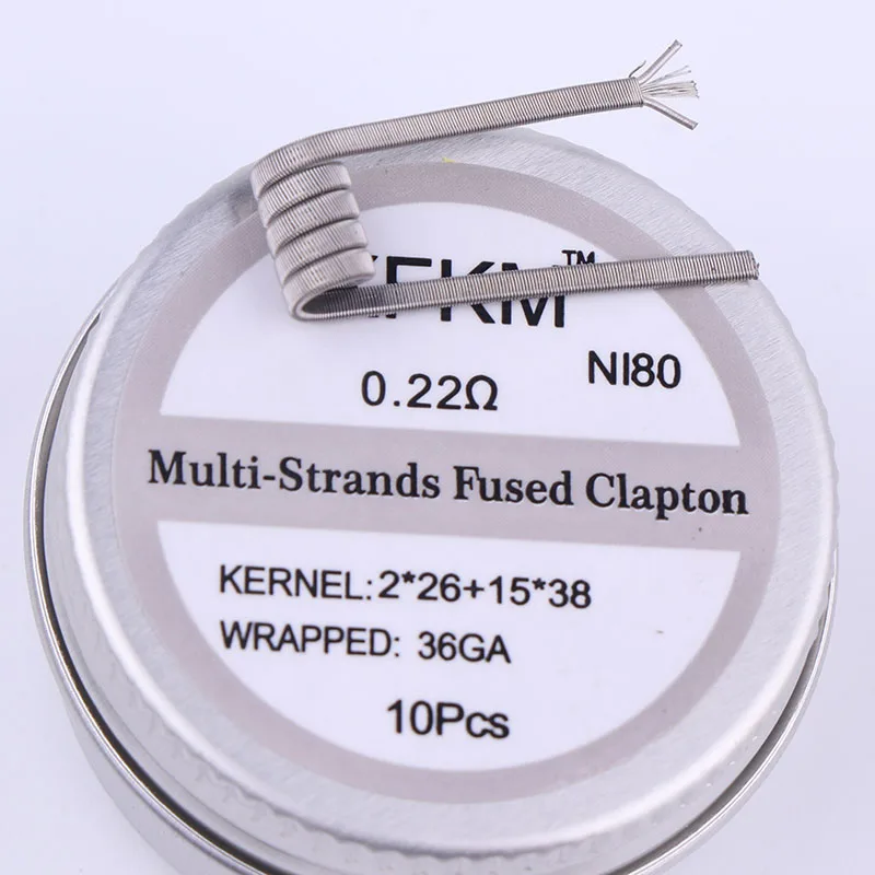 XFKM NI80 нихромовая Высококачественная готовая катушка для электронной сигареты RDA RTA RBA RDTA атомайзер нагревательный провод