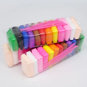 Light Clay Air Dry Polymer Plasticine Modelling Clay Super Light DIY Soft Creative Handgum Educational Clay Toys 12 Color/set new 24colors super light clay air drying soft polymer modelling clay with tool educational toy special diy plasticine slime toys