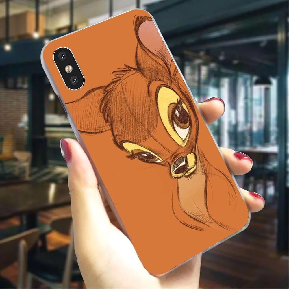 Чехол для телефона Sika Олень Бэмби iPhone XR чехол 5 5S SE 6 6S/6 6S Plus 7 8/7 8 X XS Xs Max жесткий
