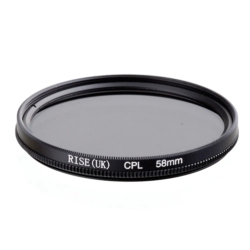 

RISE(UK) 58MM CPL PL-CIR Polarizing Filter for DLSR 58mm lens free shipping