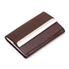 Wholesale New Business ID Credit Card Holder For Women Card Holder Fashion Brand Metal Aluminum Card Case PU Leather Porte Carte ► Photo 1/6