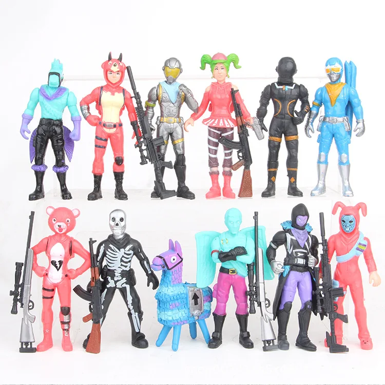 Fortnight Game PVC Action Figures Fortnited Battle Royale Infant FPS Llama Characters Weapons Figurines Kids Toys for Children