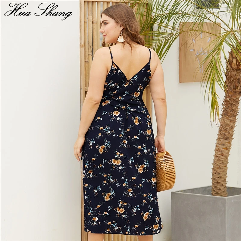 Плюс размеры Boho платье летние каникулы для женщин V образным вырезом без рукавов с открытой спиной с цветочным принтом сексуальная ремень дамы обёрточная