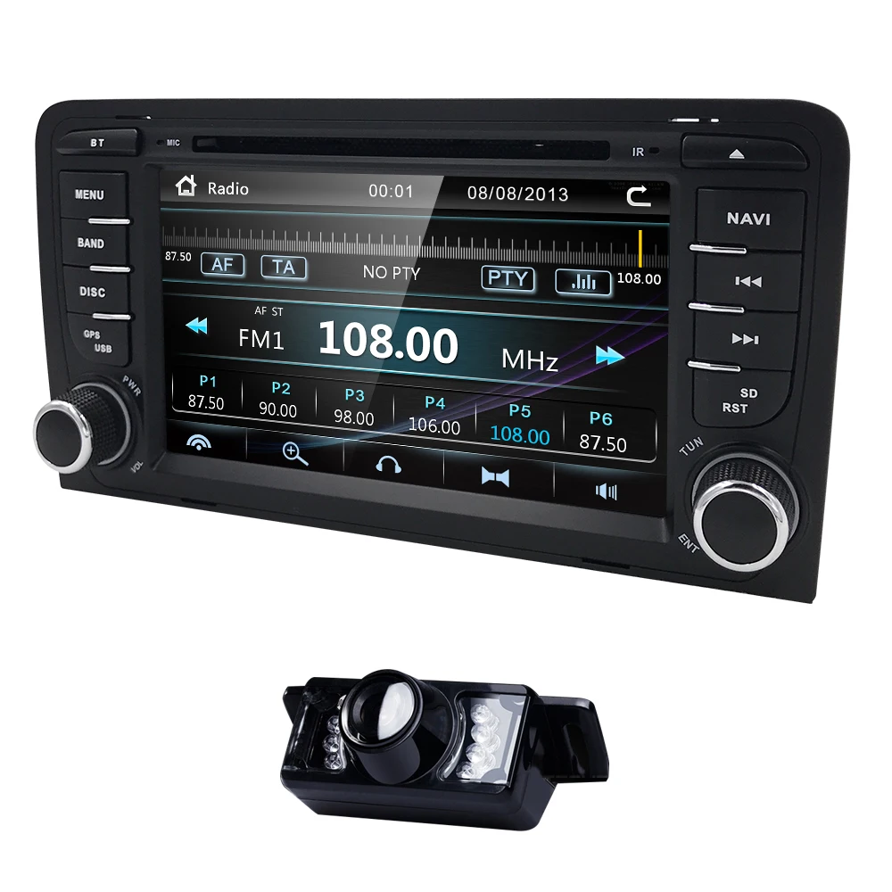 Flash Deal 7"AutoRadio 2 din Head unit For Audi A3 S3 RS3 2003 2004 2005 2006 2007 2008 2009 2010 2011 CAR DVD Player Multimedia Audio 3G 2