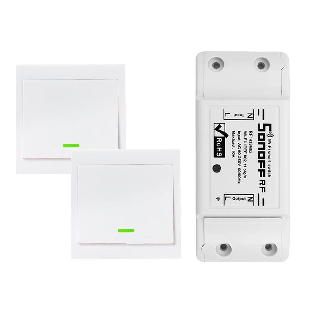 Умный радиочастотный Wi Fi переключатель RF 433 МГц 10 А/2200 Вт беспроводной 86 Тип