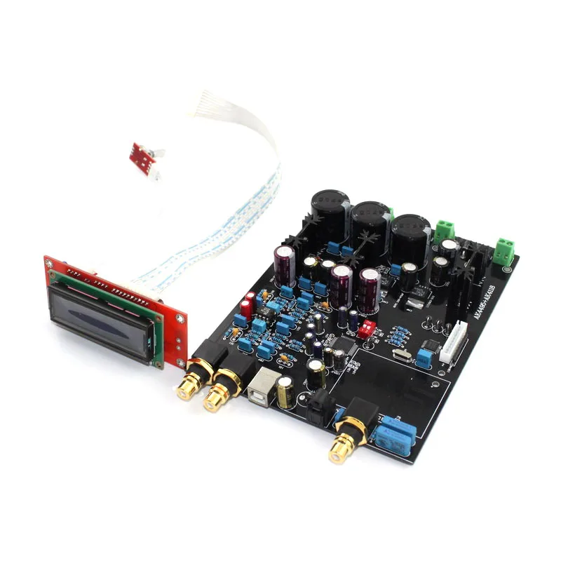 

AC15V-0-AC15V 15W AK4495SEQ + AK4118 amplifier DAC decoder board/Digital power amplifier board with display