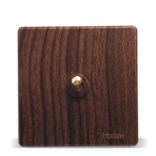Home – Wall Switch Socket 86 – Wood – Color Retro Antique One To Open The Two – Control Switch, PC 220v 10a