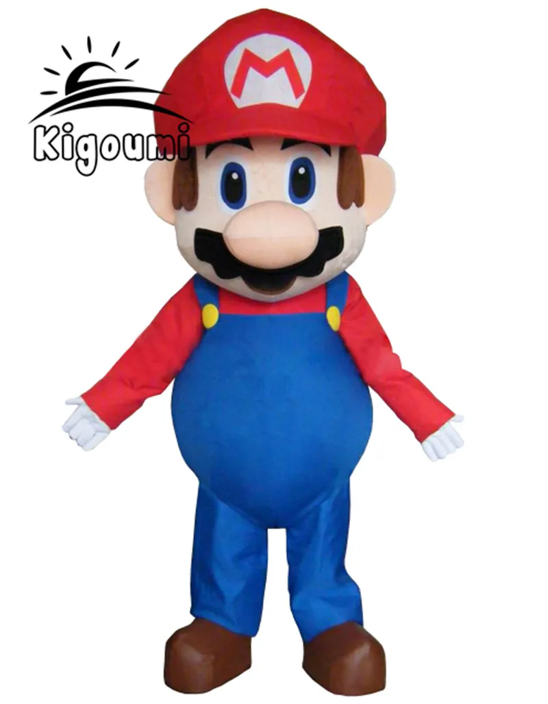 2017 Sprzedawać się jak ciepłe bułeczki Dorosłych Rozmiar Super Mario Brothers Maskotki Kostium Fancy Dress Piękny Garnitur HOT!