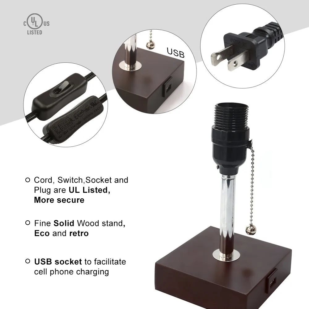Настольная лампа с USB разъемом прикроватная настольная современного дизайна